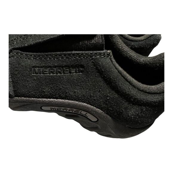 Merrell KIDS 4.5 Black Suede Jungle Moc, Nubuck Leather, J95631 EU 35.5 Slip On - Picture 5 of 9